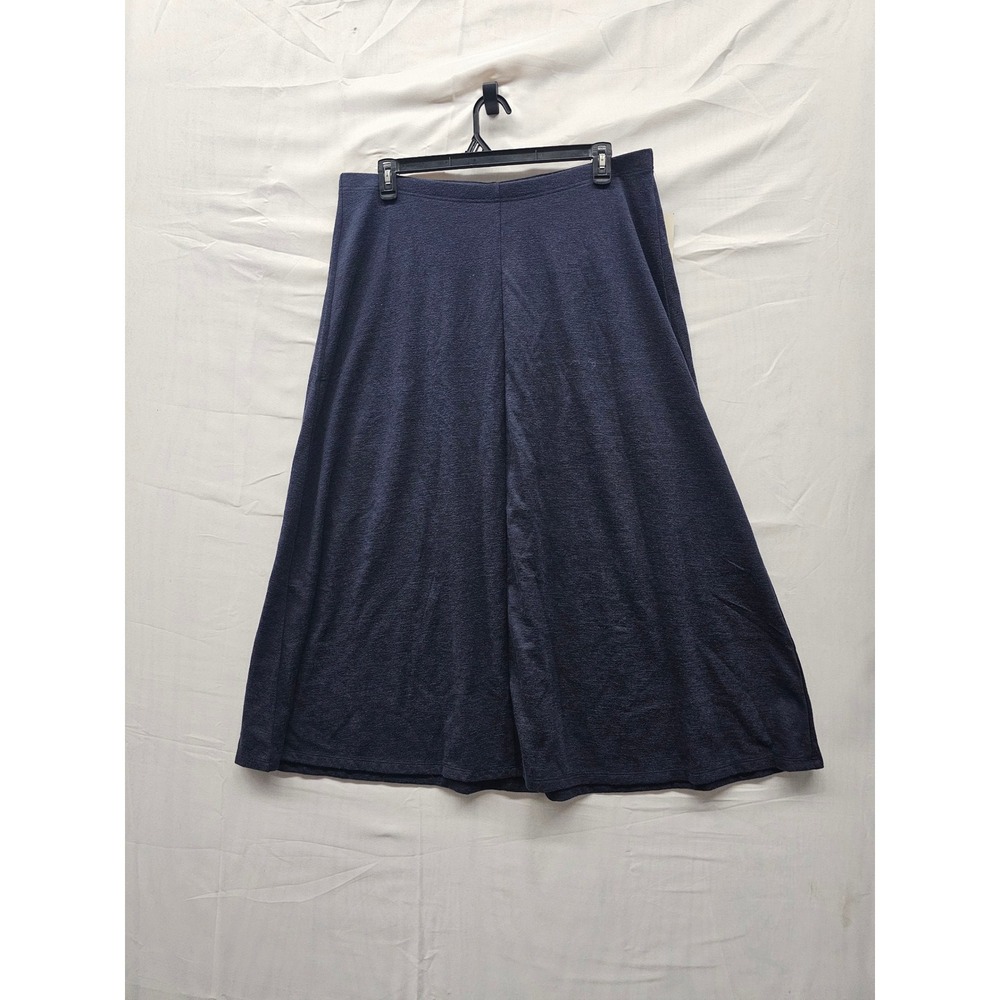 Universal Thread Womens A-Line Midi Skirt Blue Cotton Blend Casual Size XXL